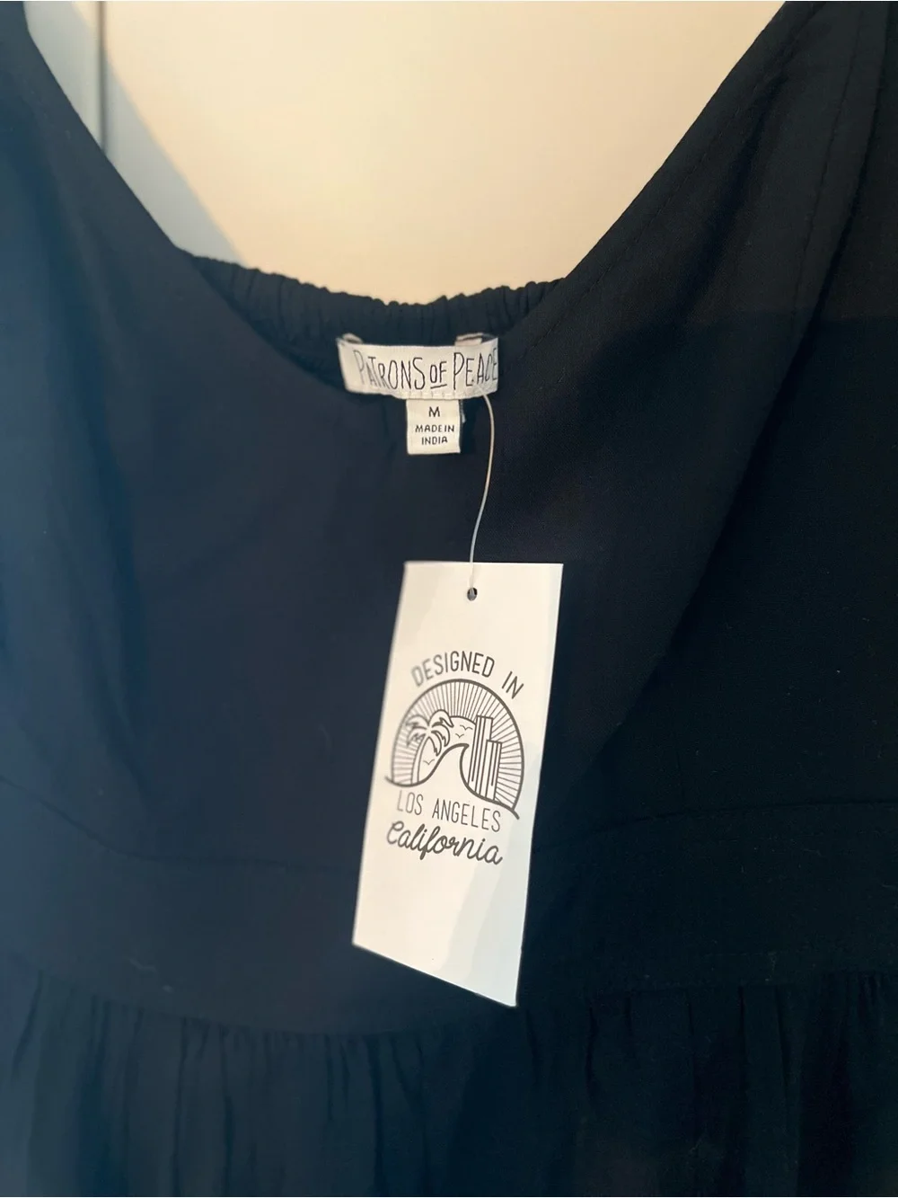 NWT Classic Black Maxi Dress with Spaghetti Straps